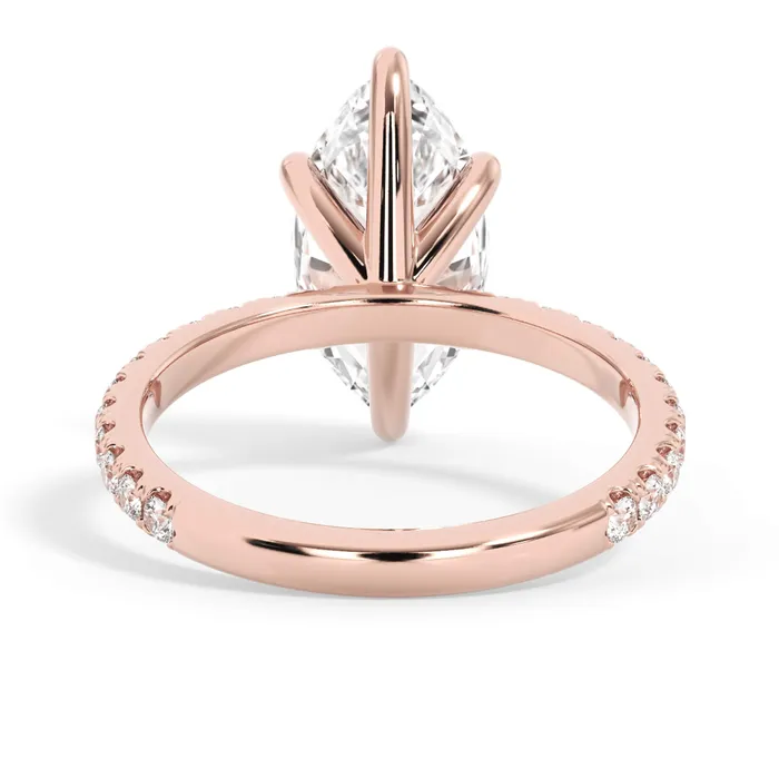 deBebians Rings Round Pave Engagement Ring
