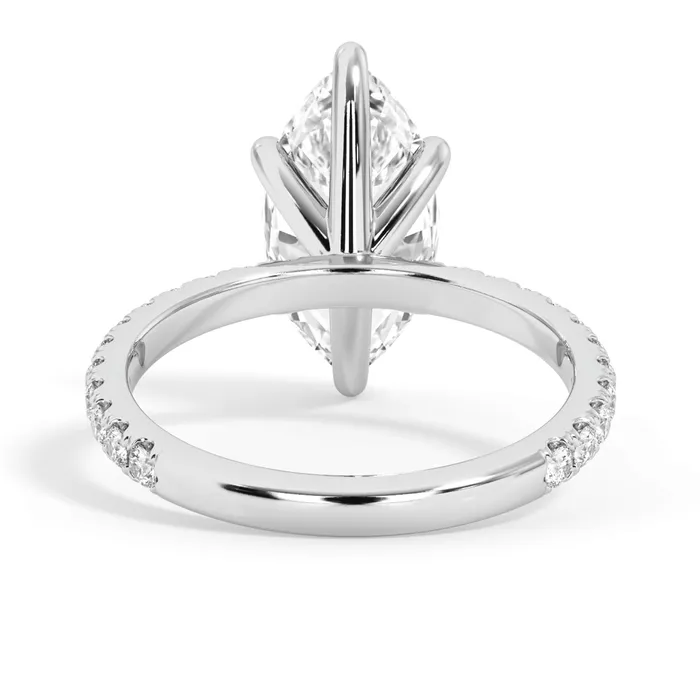 deBebians Rings Round Pave Engagement Ring
