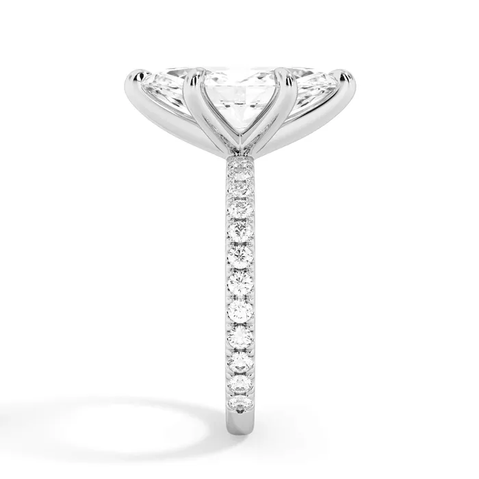 deBebians Rings Round Pave Engagement Ring
