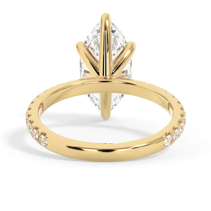 deBebians Rings Round Pave Engagement Ring