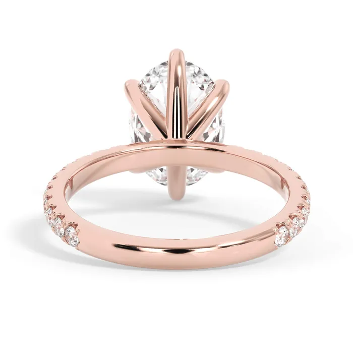 deBebians Rings Round Pave Engagement Ring