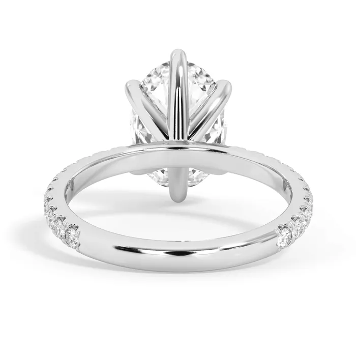 deBebians Rings Round Pave Engagement Ring