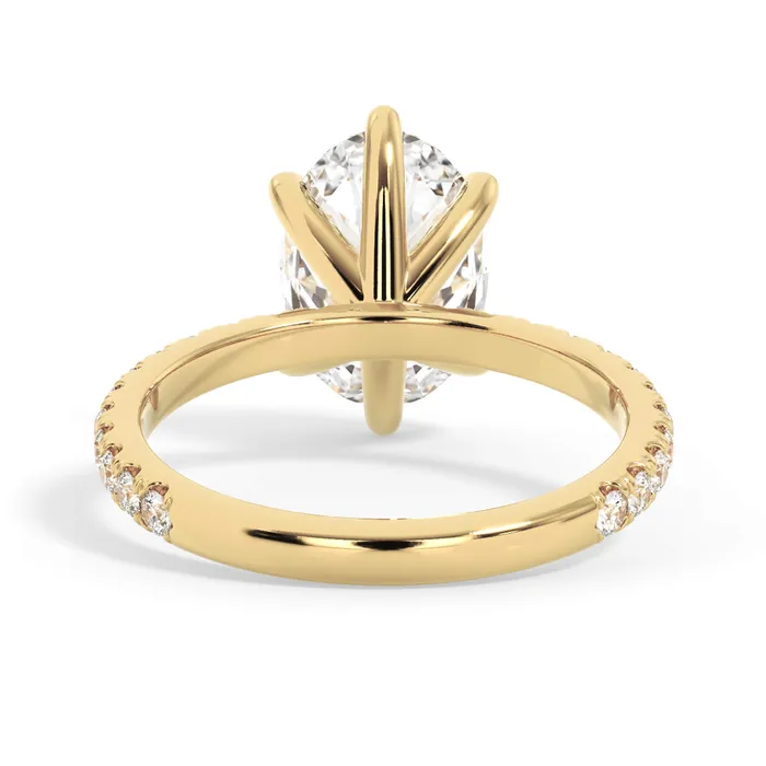 deBebians Rings Round Pave Engagement Ring