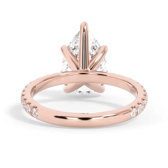 deBebians Rings Round Pave Engagement Ring