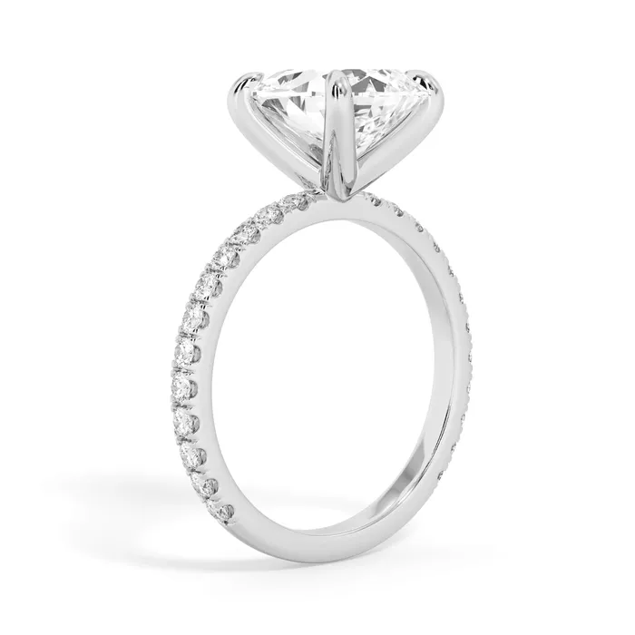 deBebians Rings Round Pave Engagement Ring