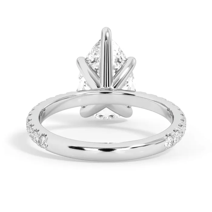 deBebians Rings Round Pave Engagement Ring