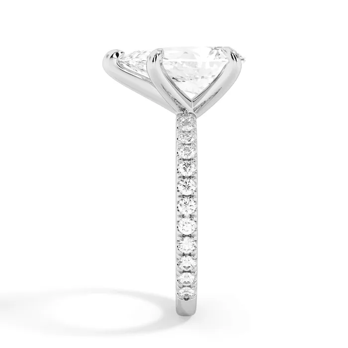 deBebians Rings Round Pave Engagement Ring