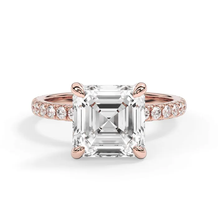 deBebians Rings Round Pave Engagement Ring