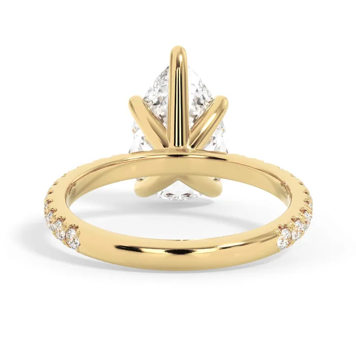 deBebians Rings Round Pave Engagement Ring