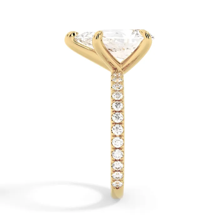 deBebians Rings Round Pave Engagement Ring