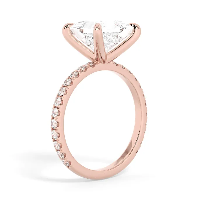 deBebians Rings Round Pave Engagement Ring