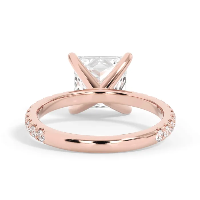 deBebians Rings Round Pave Engagement Ring