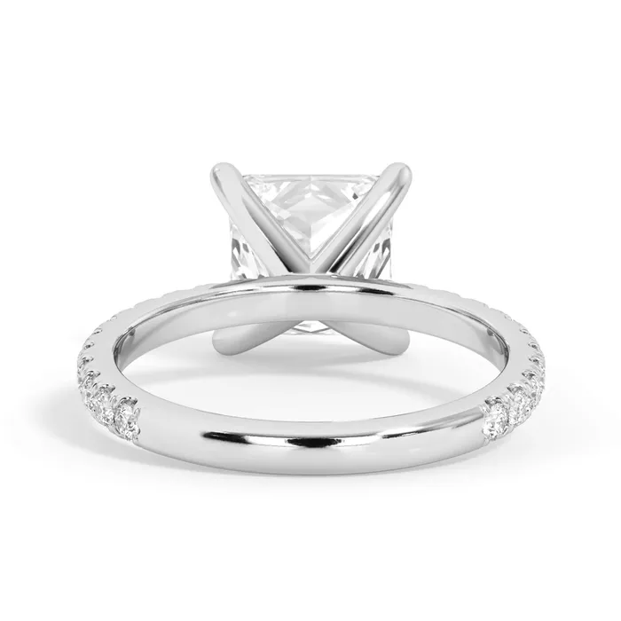 deBebians Rings Round Pave Engagement Ring