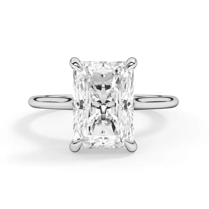 deBebians Thin Solitaire Engagement Ring 15mm Wide Rings deBebians Thin Solitaire Engagement Ring 15mm Wide Rings