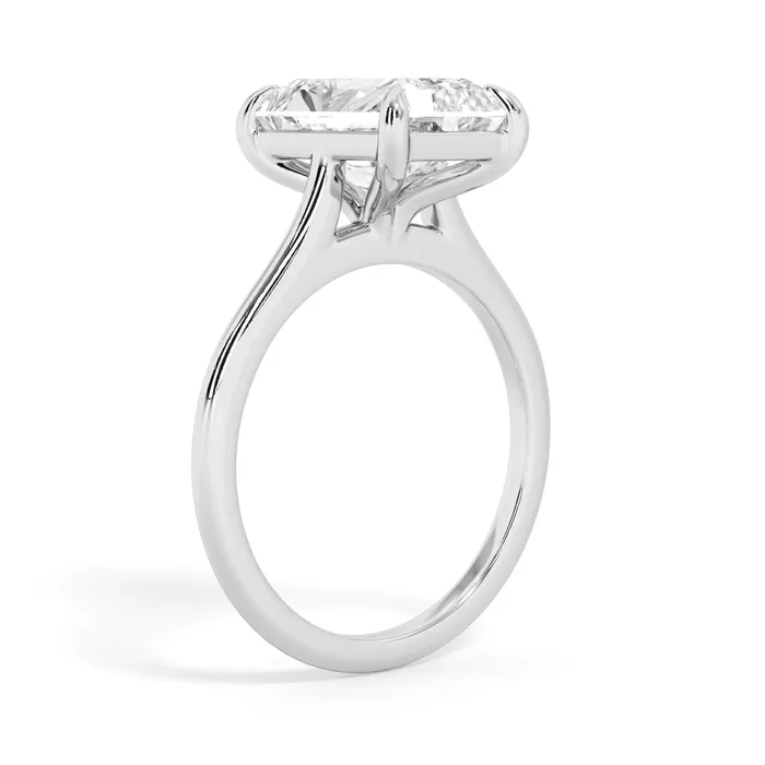 deBebians Thin Solitaire Engagement Ring 15mm Wide Rings deBebians Thin Solitaire Engagement Ring 15mm Wide Rings