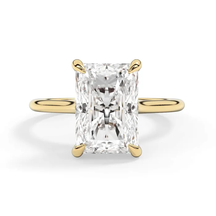 deBebians Thin Solitaire Engagement Ring 15mm Wide Rings deBebians Thin Solitaire Engagement Ring 15mm Wide Rings