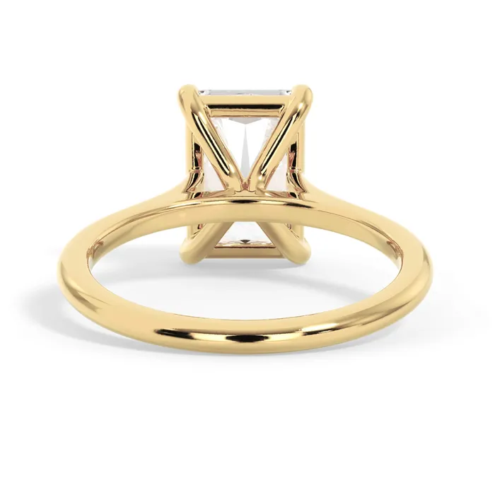 deBebians Thin Solitaire Engagement Ring 15mm Wide Rings deBebians Thin Solitaire Engagement Ring 15mm Wide Rings