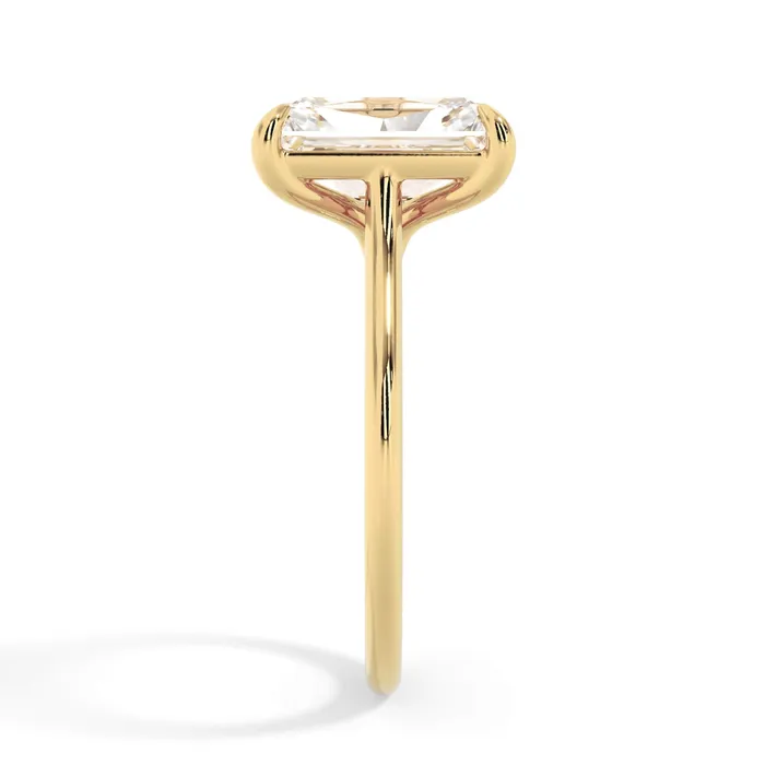 deBebians Thin Solitaire Engagement Ring 15mm Wide Rings deBebians Thin Solitaire Engagement Ring 15mm Wide Rings