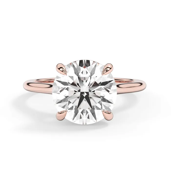 deBebians Thin Solitaire Engagement Ring 15mm Wide Rings deBebians Thin Solitaire Engagement Ring 15mm Wide Rings