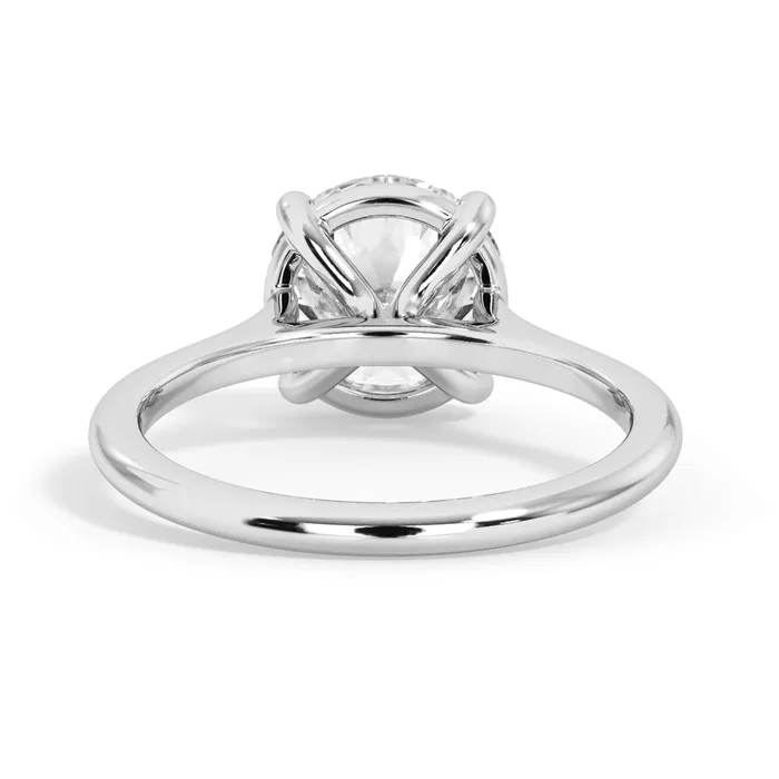 deBebians Thin Solitaire Engagement Ring 15mm Wide Rings deBebians Thin Solitaire Engagement Ring 15mm Wide Rings