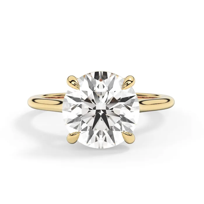 deBebians Thin Solitaire Engagement Ring 15mm Wide Rings deBebians Thin Solitaire Engagement Ring 15mm Wide Rings