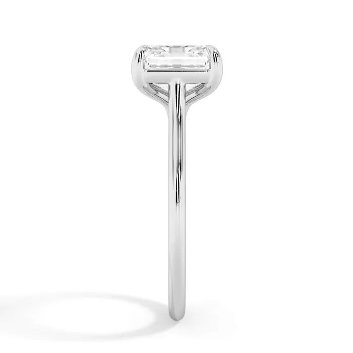 deBebians Thin Solitaire Engagement Ring 15mm Wide Rings deBebians Thin Solitaire Engagement Ring 15mm Wide Rings