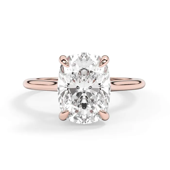 deBebians Thin Solitaire Engagement Ring 15mm Wide Rings deBebians Thin Solitaire Engagement Ring 15mm Wide Rings
