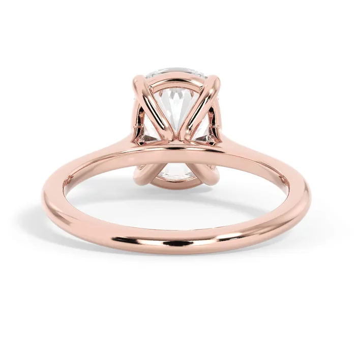 deBebians Thin Solitaire Engagement Ring 15mm Wide Rings deBebians Thin Solitaire Engagement Ring 15mm Wide Rings
