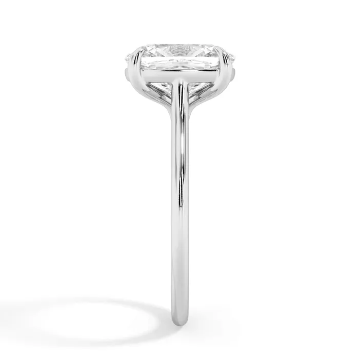deBebians Thin Solitaire Engagement Ring 15mm Wide Rings deBebians Thin Solitaire Engagement Ring 15mm Wide Rings