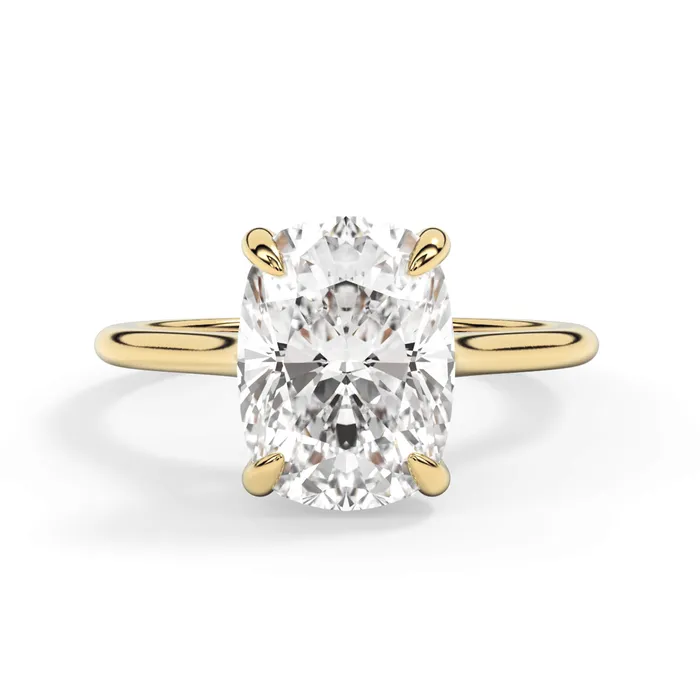 deBebians Thin Solitaire Engagement Ring 15mm Wide Rings deBebians Thin Solitaire Engagement Ring 15mm Wide Rings