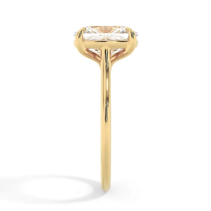 deBebians Thin Solitaire Engagement Ring 15mm Wide Rings deBebians Thin Solitaire Engagement Ring 15mm Wide Rings