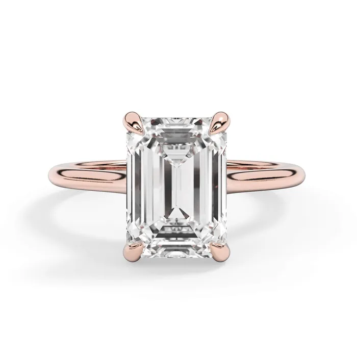 deBebians Thin Solitaire Engagement Ring 15mm Wide Rings deBebians Thin Solitaire Engagement Ring 15mm Wide Rings