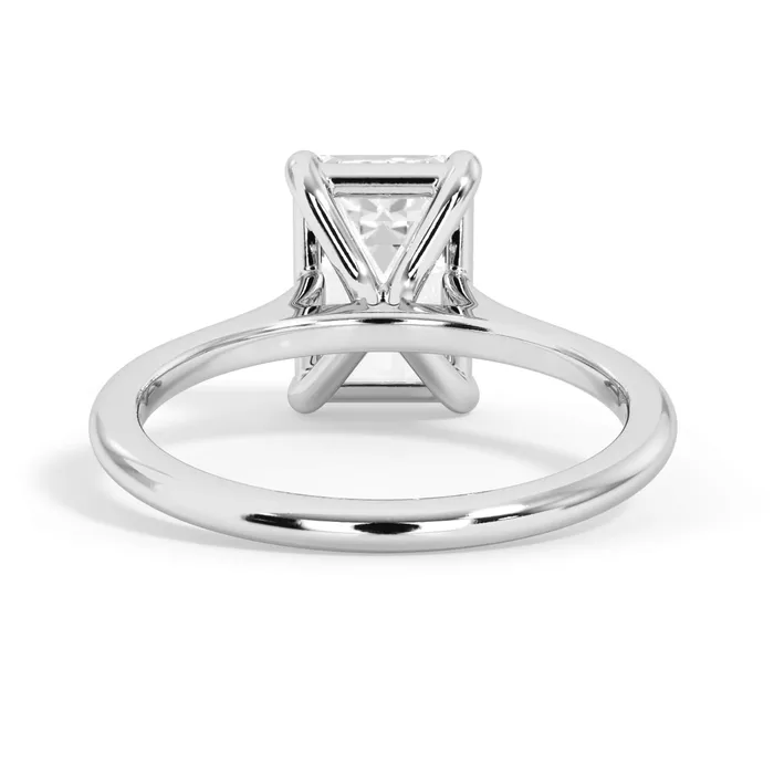 deBebians Thin Solitaire Engagement Ring 15mm Wide Rings deBebians Thin Solitaire Engagement Ring 15mm Wide Rings