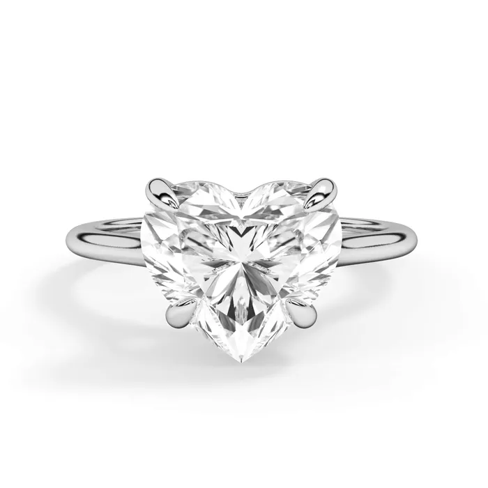 deBebians Thin Solitaire Engagement Ring 15mm Wide Rings deBebians Thin Solitaire Engagement Ring 15mm Wide Rings