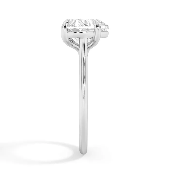 deBebians Thin Solitaire Engagement Ring 15mm Wide Rings deBebians Thin Solitaire Engagement Ring 15mm Wide Rings