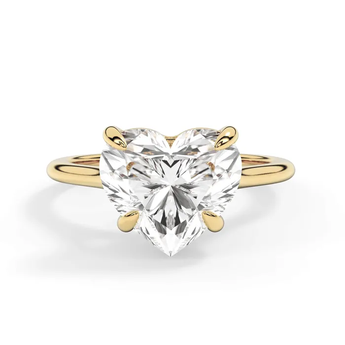 deBebians Thin Solitaire Engagement Ring 15mm Wide Rings deBebians Thin Solitaire Engagement Ring 15mm Wide Rings
