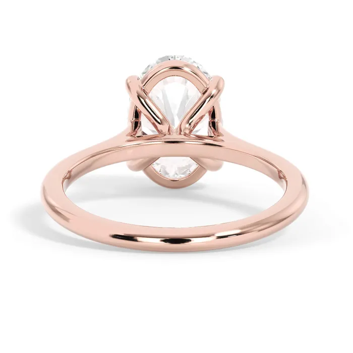 deBebians Thin Solitaire Engagement Ring 15mm Wide Rings deBebians Thin Solitaire Engagement Ring 15mm Wide Rings