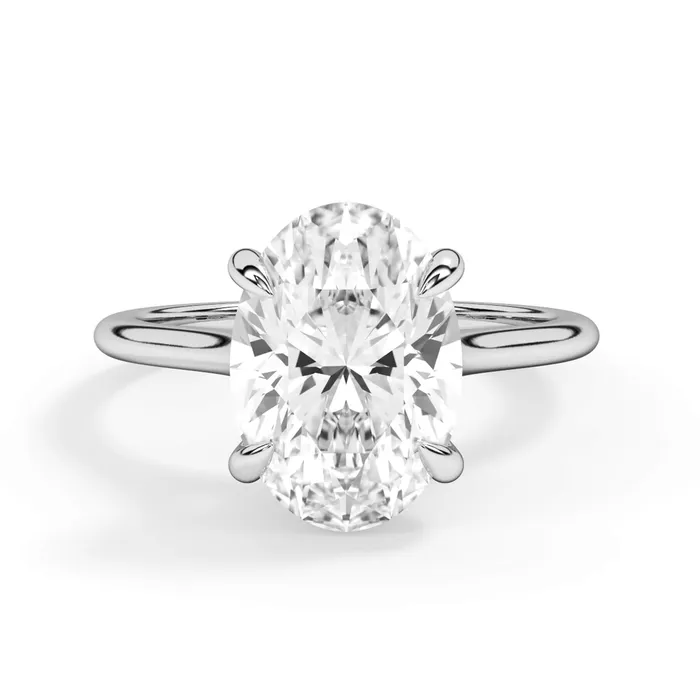 deBebians Thin Solitaire Engagement Ring 15mm Wide Rings deBebians Thin Solitaire Engagement Ring 15mm Wide Rings