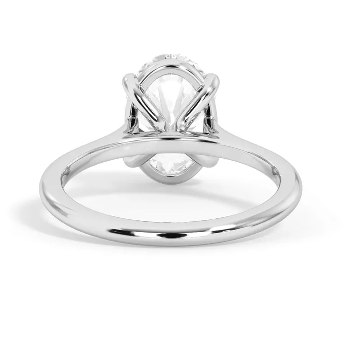 deBebians Thin Solitaire Engagement Ring 15mm Wide Rings deBebians Thin Solitaire Engagement Ring 15mm Wide Rings