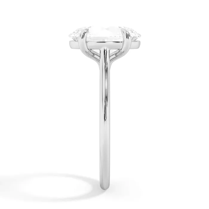 deBebians Thin Solitaire Engagement Ring 15mm Wide Rings deBebians Thin Solitaire Engagement Ring 15mm Wide Rings