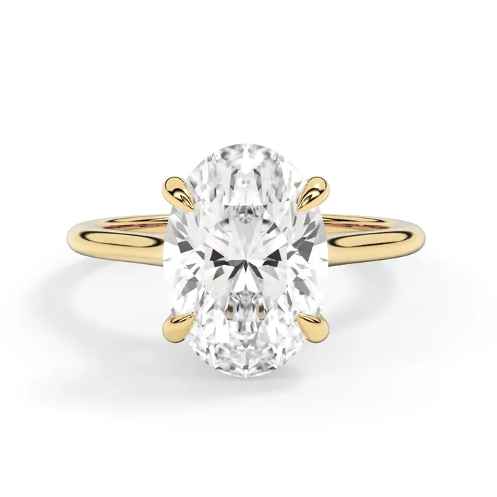 deBebians Thin Solitaire Engagement Ring 15mm Wide Rings deBebians Thin Solitaire Engagement Ring 15mm Wide Rings