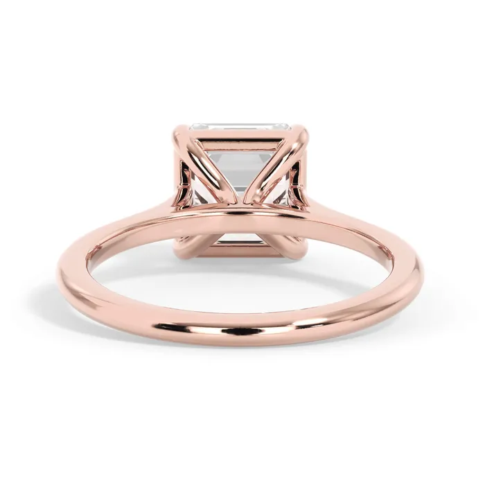 deBebians Thin Solitaire Engagement Ring 15mm Wide Rings deBebians Thin Solitaire Engagement Ring 15mm Wide Rings