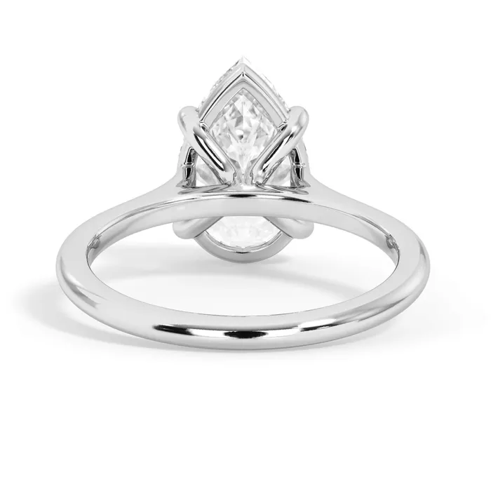 deBebians Thin Solitaire Engagement Ring 15mm Wide Rings deBebians Thin Solitaire Engagement Ring 15mm Wide Rings