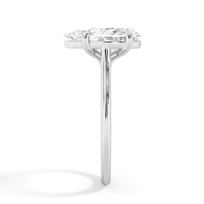deBebians Thin Solitaire Engagement Ring 15mm Wide Rings deBebians Thin Solitaire Engagement Ring 15mm Wide Rings