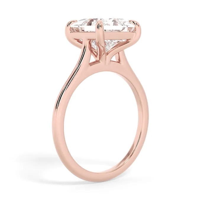 deBebians Thin Solitaire Engagement Ring 15mm Wide Rings deBebians Thin Solitaire Engagement Ring 15mm Wide Rings