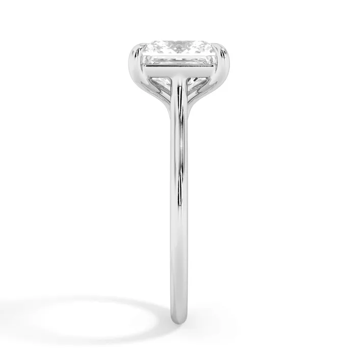 deBebians Thin Solitaire Engagement Ring 15mm Wide Rings deBebians Thin Solitaire Engagement Ring 15mm Wide Rings