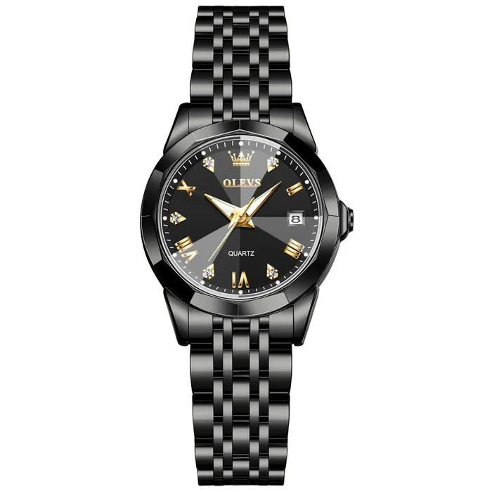 Divine Inspiration Styles OLEVS Womens Fine Fashion Premium Quality Luxury Style Stainless Steel Bracelet Watch Bracelets