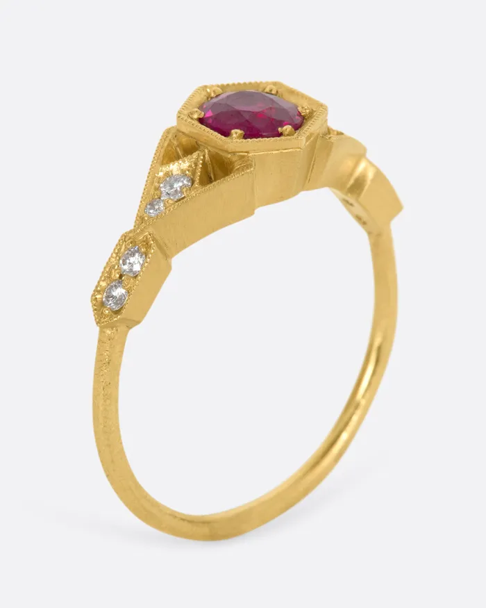 DMD METAL Ruby Abris Vesta Ring Rings DMD METAL Ruby Abris Vesta Ring Rings