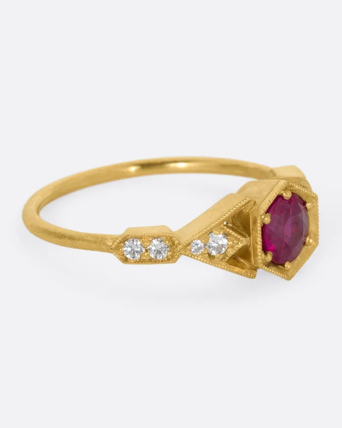 DMD METAL Ruby Abris Vesta Ring Rings DMD METAL Ruby Abris Vesta Ring Rings