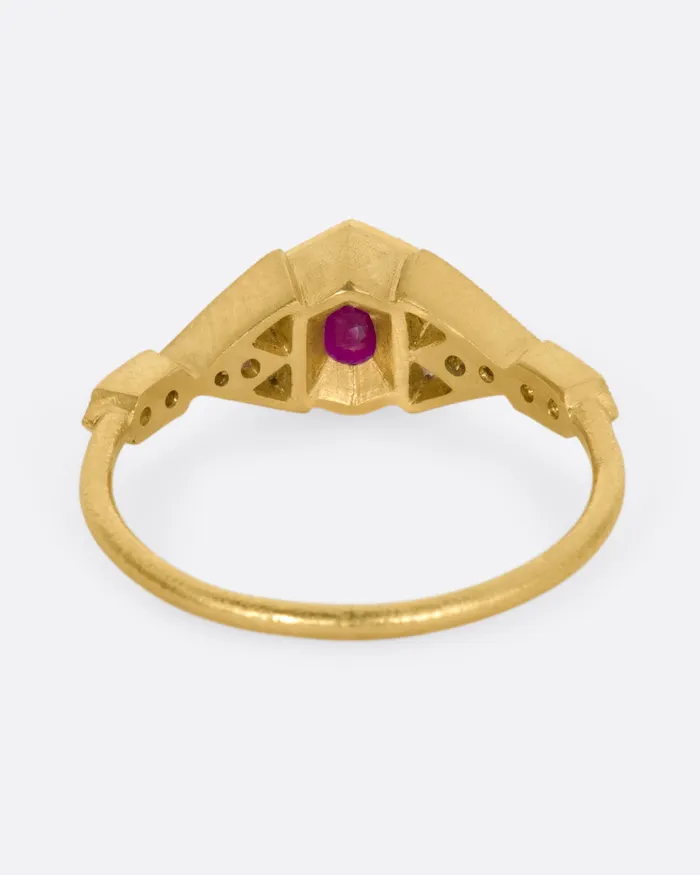 DMD METAL Ruby Abris Vesta Ring Rings DMD METAL Ruby Abris Vesta Ring Rings
